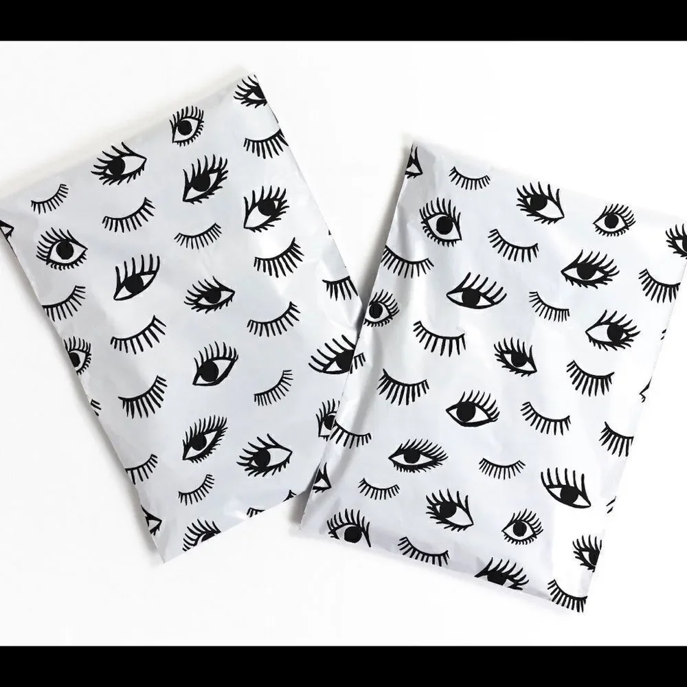 Poly Mailers MIX EYES ON YOU 10x13 14.5x19  35pcs 35sticker